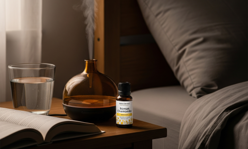 Rola na cama e o sono não vem? Nosso guia completo ensina a usar os óleos essenciais certos, como Lavanda e Camomila, e a criar rituais de aromaterapia para um sono profundo e reparador.